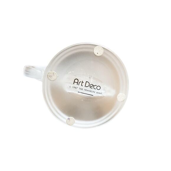 Vintage 1987 The Franklin Mint Art Deco Frosted Glass Horse Sculpture - Picture 9 of 9